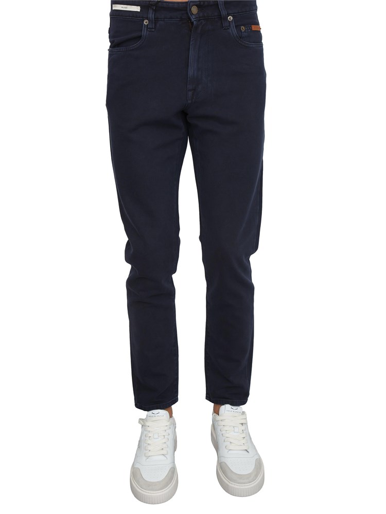 Jeans Siviglia uomo in raso di cotone blu