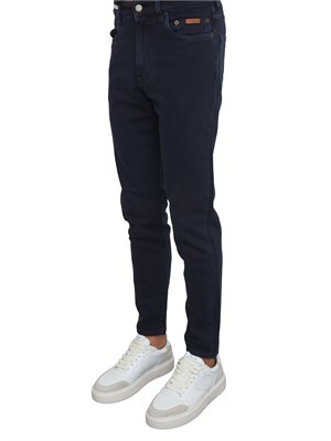 Jeans Siviglia uomo in raso di cotone blu in UOMO