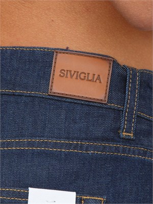 Jeans Siciglia uomo in denim di cotone blu in UOMO