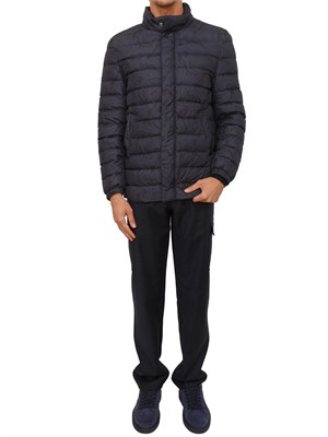 Piumino Etro uomo in nylon blu stampa Paisley in UOMO