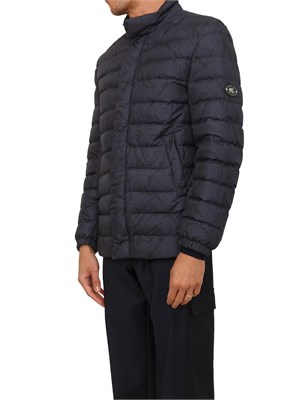 Piumino Etro uomo in nylon blu stampa Paisley in UOMO