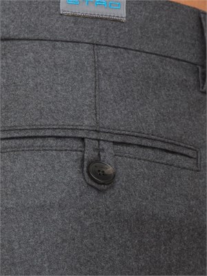 Pantaloni Etro uomo in misto lana grigio in UOMO