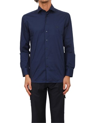 Camicia Etro uomo in cotone blu con logo in UOMO