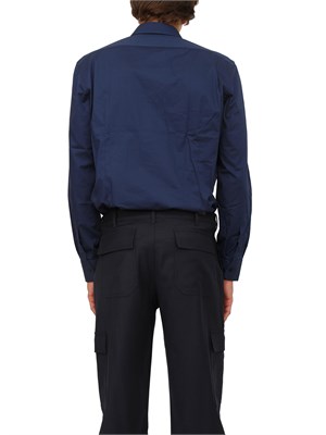 Camicia Etro uomo in cotone blu con logo in UOMO