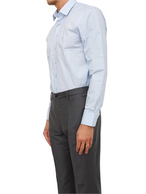 Camicia Etro uomo in cotone azzurro con logo in UOMO