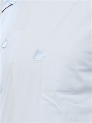 Camicia Etro uomo in cotone azzurro con logo in UOMO