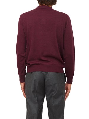 Maglia polo Etro uomo in misto lana bordeaux in UOMO