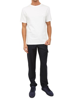 T-shirt girocollo Etro uomo in cotone bianco con logo in UOMO