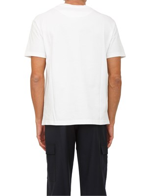 T-shirt girocollo Etro uomo in cotone bianco con logo in UOMO