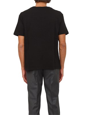 T-shirt girocollo Etro uomo in cotone nero con logo in UOMO