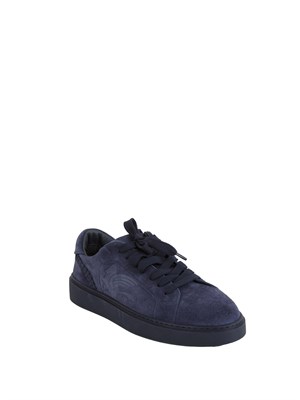 Sneakers Etro uomo in camoscio blu con lacci in UOMO