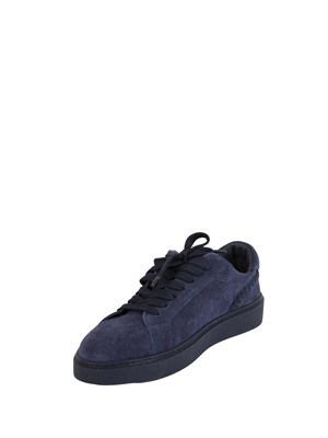 Sneakers Etro uomo in camoscio blu con lacci in UOMO