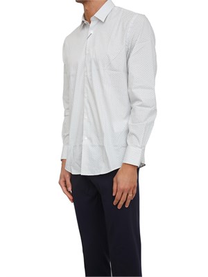 Camicia Liu Jo uomo in cotone stretch con micro fantasia geometrica. in UOMO