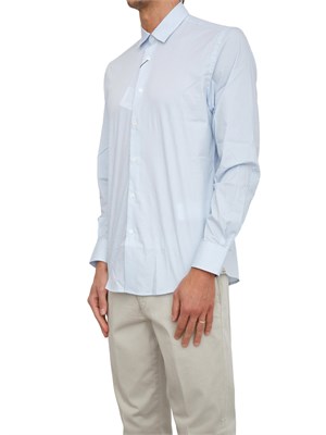 Camicia Liu Jo uomo in cotone a righe celesti in UOMO