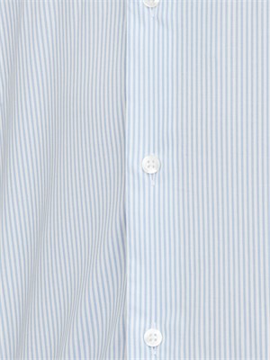 Camicia Liu Jo uomo in cotone a righe celesti in UOMO