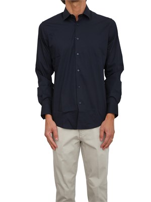 Camicia Liu Jo uomo in cotone stretch blu in UOMO