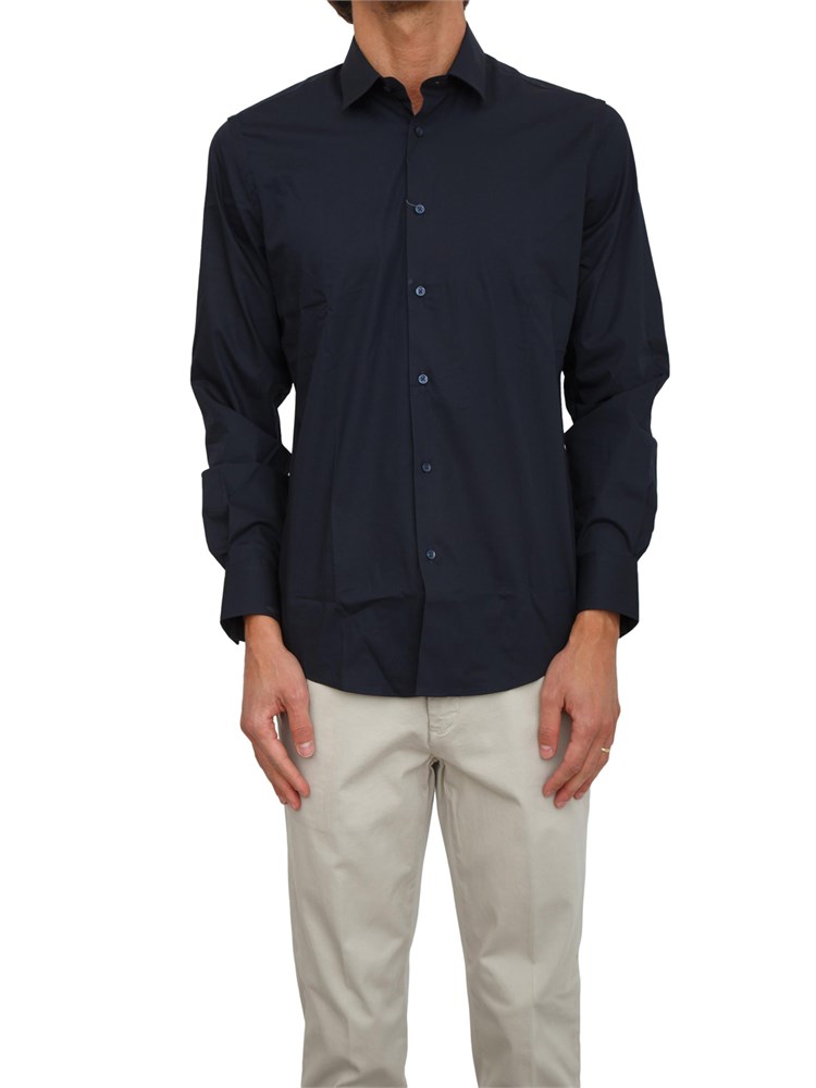Camicia Liu Jo uomo in cotone stretch blu