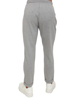 Pantalone tuta Liu Jo donna n viscosa grigia con perle in DONNA