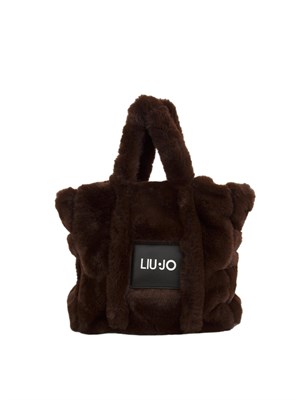 Shopping media Liu Jo donna in teddy marrone con logo in DONNA
