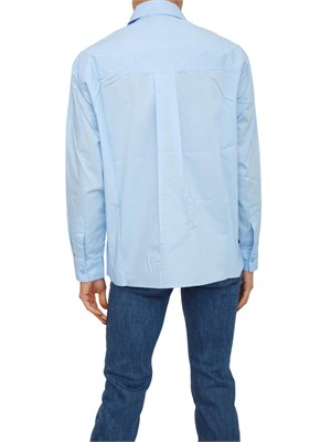 Camicia Liu Jo in cotone azzurro con strass in DONNA