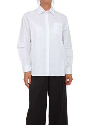 Camicia Liu Jo in cotone bianco con strass in DONNA