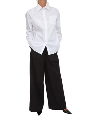 Camicia Liu Jo in cotone bianco con strass in DONNA