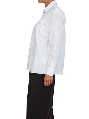 Camicia Liu Jo in cotone bianco con strass in DONNA