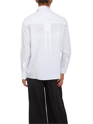 Camicia Liu Jo in cotone bianco con strass in DONNA