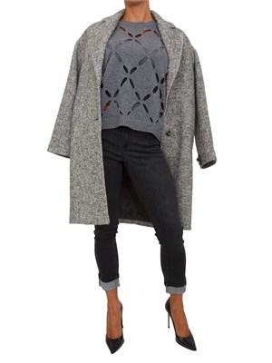 Jeans skinny Liu Jo donna in denim nero con spilla removibile in DONNA