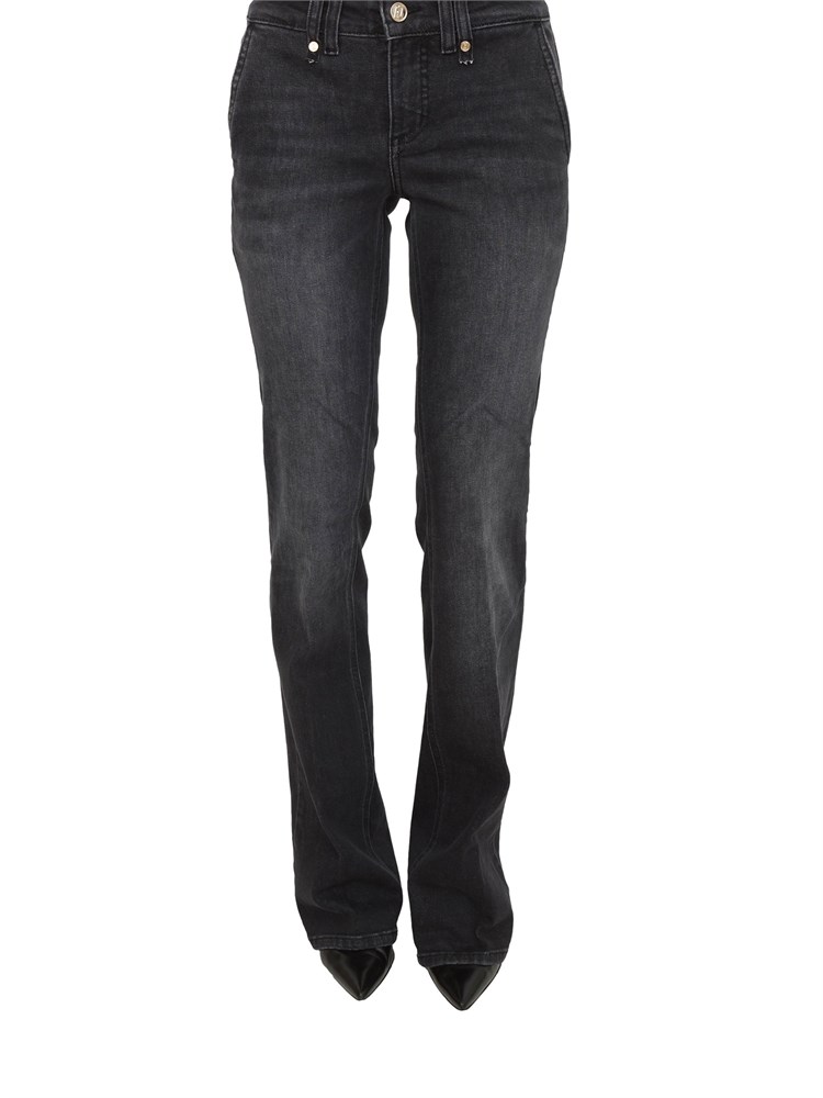 Jeans Liu Jo donna bottom up in denim nero lavaggio used