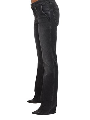 Jeans Liu Jo donna bottom up in denim nero lavaggio used in DONNA