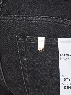 Jeans Liu Jo donna bottom up in denim nero lavaggio used in DONNA