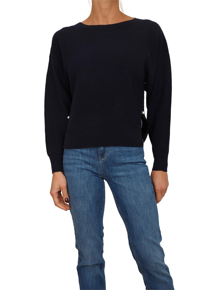 Maglia Liu Jo donna in lana e cashmere blu