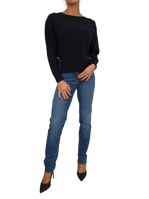 Maglia Liu Jo donna in lana e cashmere blu in DONNA