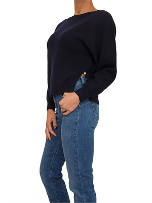 Maglia Liu Jo donna in lana e cashmere blu in DONNA
