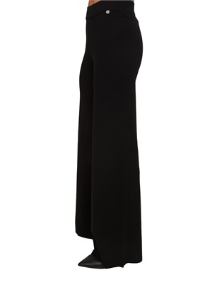 Pantaloni neri Liu Jo donna in maglia di misto viscosa in DONNA