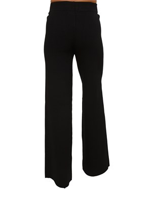 Pantaloni neri Liu Jo donna in maglia di misto viscosa in DONNA