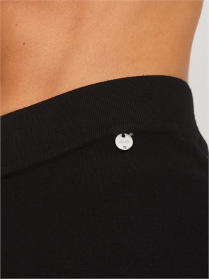 Pantaloni neri Liu Jo donna in maglia di misto viscosa in DONNA