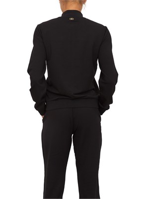 Felpa Liu Jo donna in viscosa nera con perle in DONNA