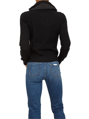 Maglia Liu Jo donna in misto viscosa nera con collo alto in DONNA