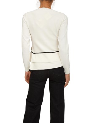 Maglia girocollo Liu Jo donna in misto viscosa bianca in DONNA