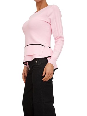 Maglia girocollo Liu Jo donna in misto viscosa rosa in DONNA