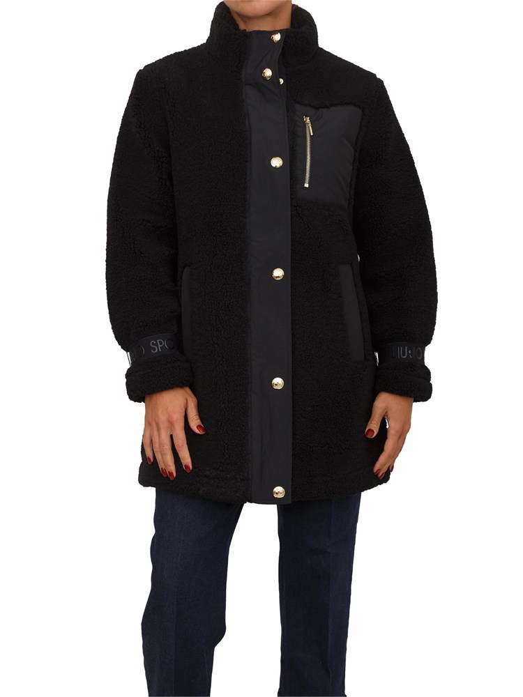 Giaccone reversibile Liu Jo donna in teddy imbottito nero