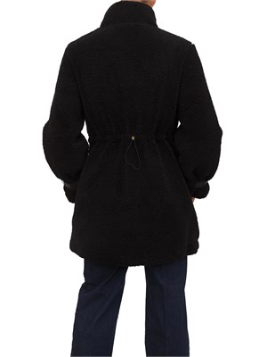 Giaccone reversibile Liu Jo donna in teddy imbottito nero in DONNA