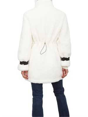 Giaccone reversibile Liu Jo donna in teddy imbottito avorio in DONNA