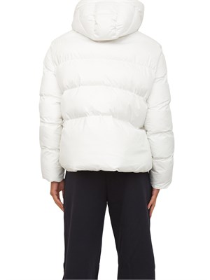 Piumino Pinko in tela tecnica bianca con cappuccio in DONNA