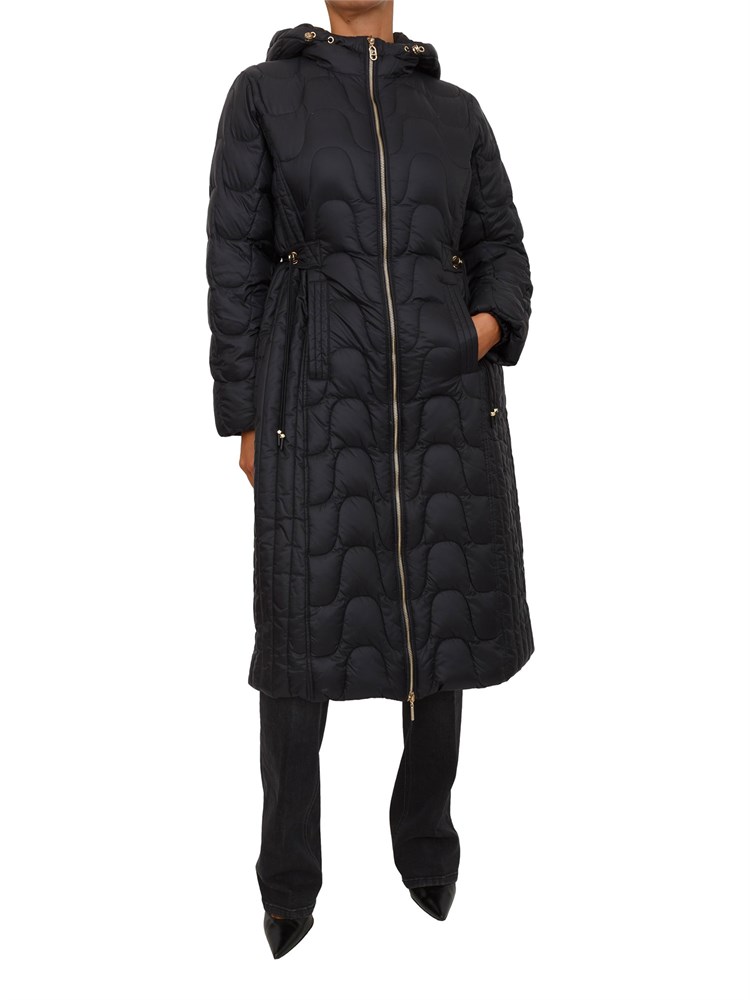 Giubbotto lungo Liu Jo donna in nylon imbottito nero