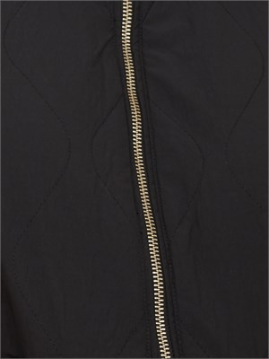 Giubbino Liu Jo donna in teddy e nylon trapuntato nero in DONNA