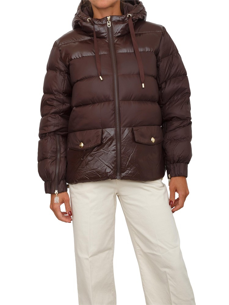 Giubbino Liu Jo donna in nylon imbottito marrone