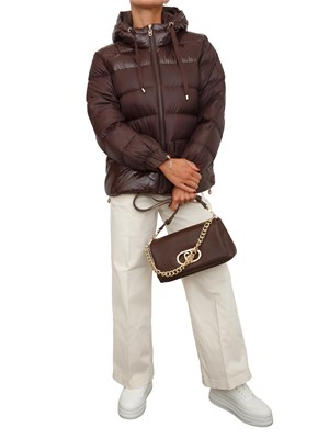 Giubbino Liu Jo donna in nylon imbottito marrone in DONNA